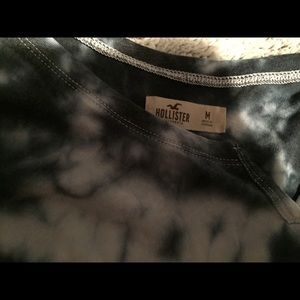 Crop top blue tie dye